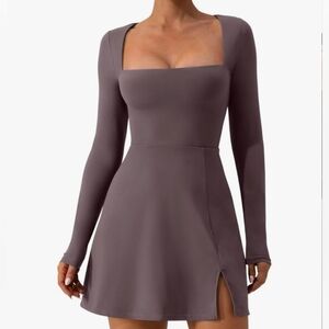 Long Sleeve Dress in Mauve